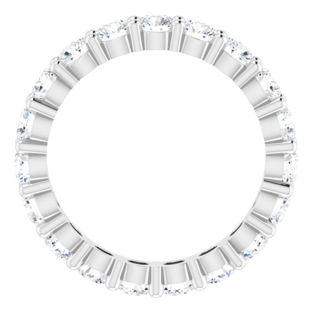 10K White Gold 1 3/4 CTW Natural Diamond Eternity Band Size 5.25