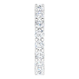 14K White Gold 1 3/8 CTW Lab-Grown Diamond Eternity Band Size 5.5