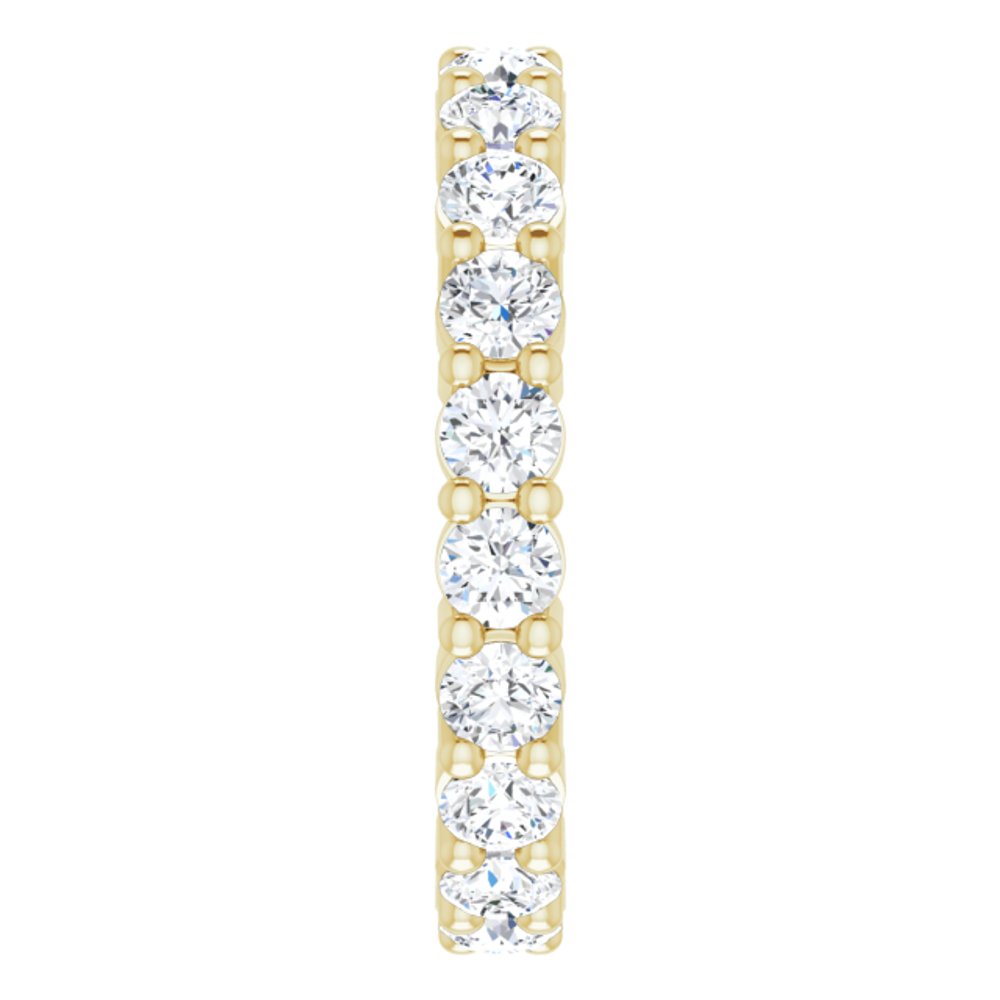 14K Yellow Gold 1 3/8 CTW Lab-Grown Diamond Eternity Band Size 5.5