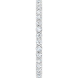 14K White 1/2 CTW Diamond Eternity Band Size 6
