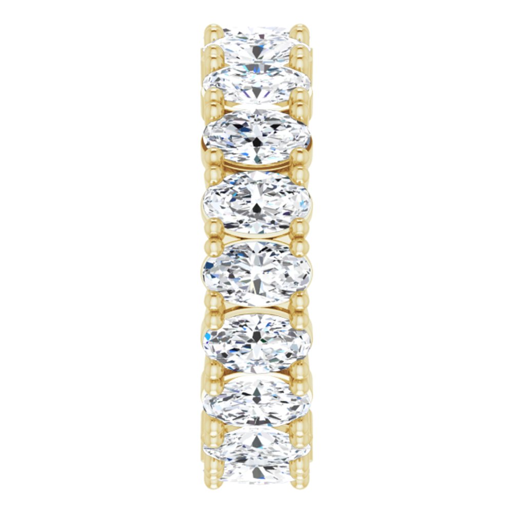 14K Yellow Gold 3 3/8 CTW Lab-Grown Diamond Eternity Band Size 6