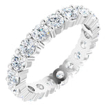 10K White Gold 1 3/4 CTW Natural Diamond Eternity Band Size 5.25