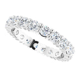 14K White Gold 1 3/8 CTW Lab-Grown Diamond Eternity Band Size 5.5