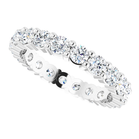 14K White Gold 1 3/8 CTW Lab-Grown Diamond Eternity Band Size 5.5