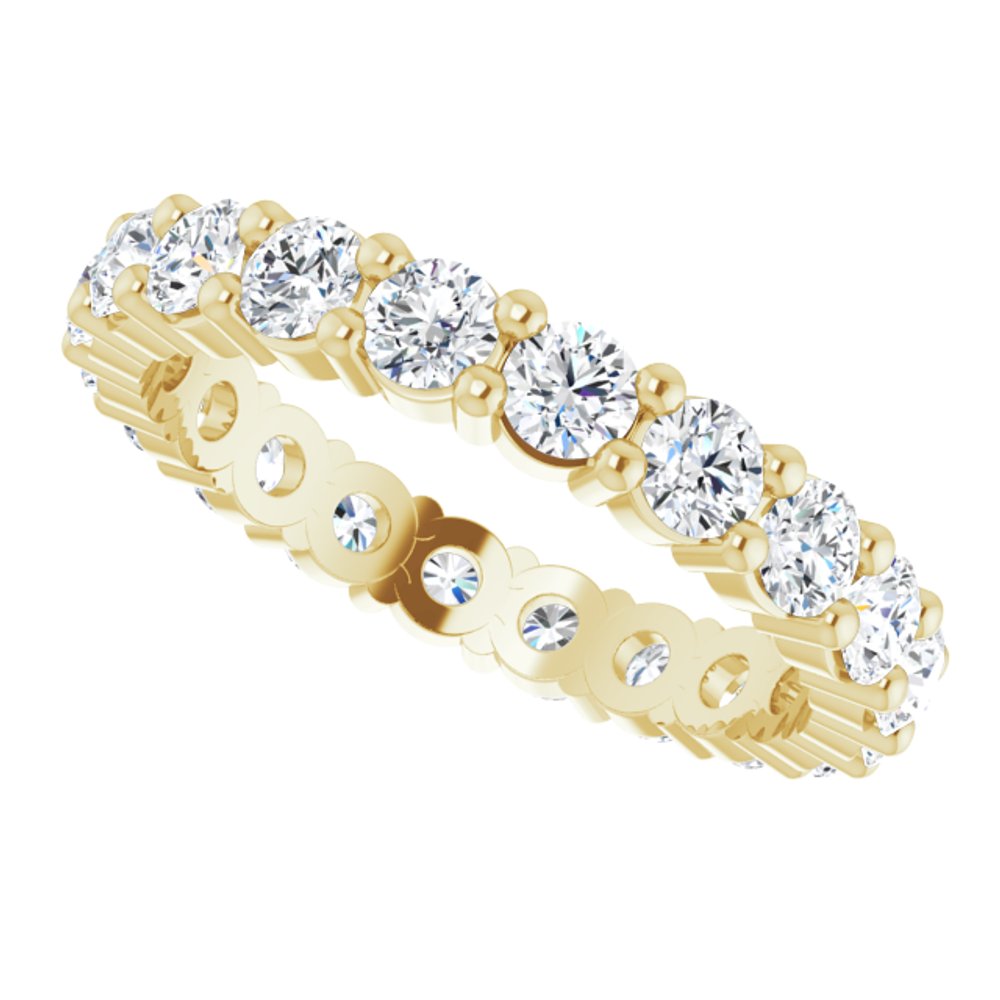 14K Yellow Gold 1 3/8 CTW Lab-Grown Diamond Eternity Band Size 5.5