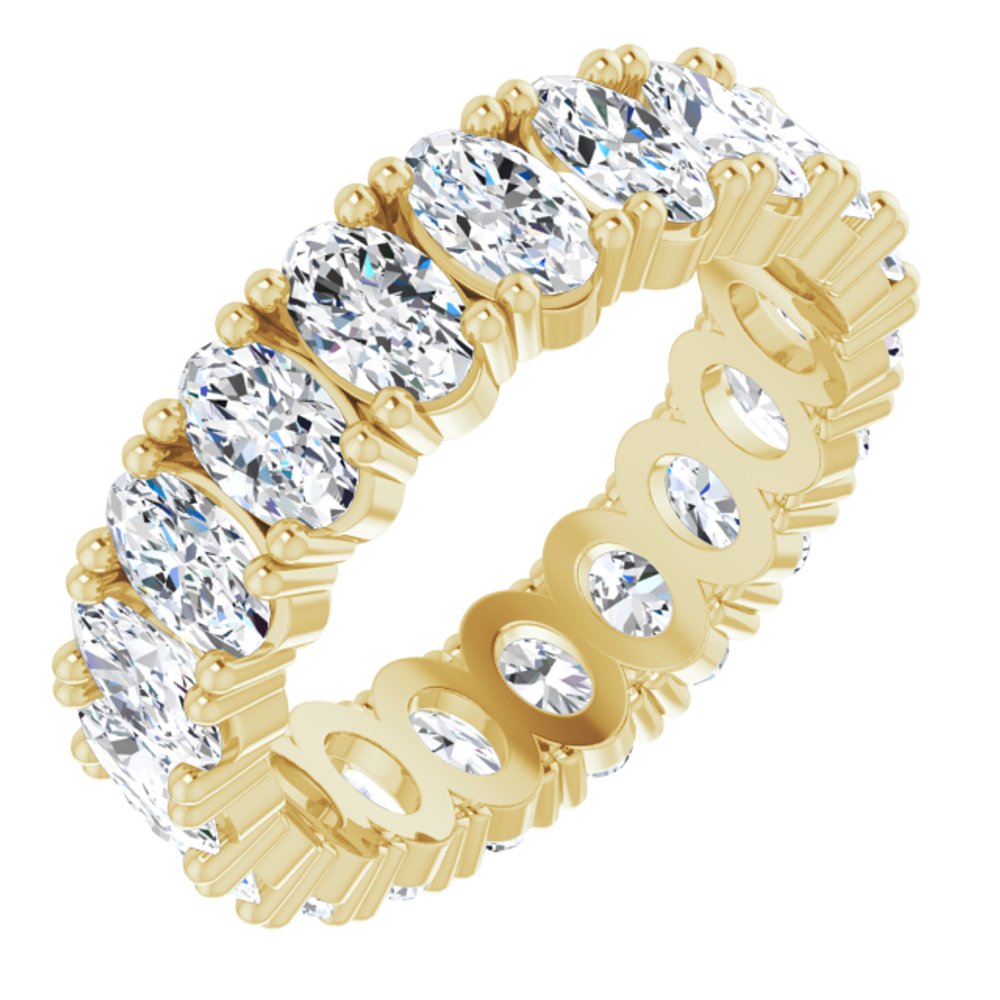14K Yellow Gold 3 3/8 CTW Lab-Grown Diamond Eternity Band Size 6
