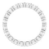 14K White Gold 1 3/8 CTW Lab-Grown Diamond Eternity Band Size 5.5