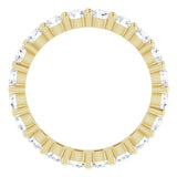 14K Yellow Gold 1 3/8 CTW Lab-Grown Diamond Eternity Band Size 5.5