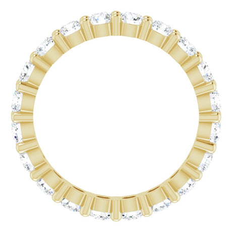 14K Yellow Gold 1 3/8 CTW Lab-Grown Diamond Eternity Band Size 5.5