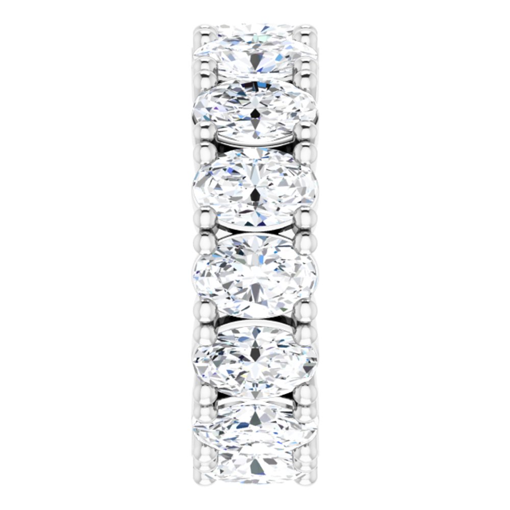 14K White Gold 6 CTW Lab-Grown Diamond Eternity Band Size 5.5