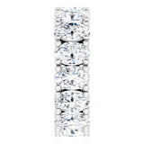 14K White Gold 6 CTW Lab-Grown Diamond Eternity Band Size 5.5