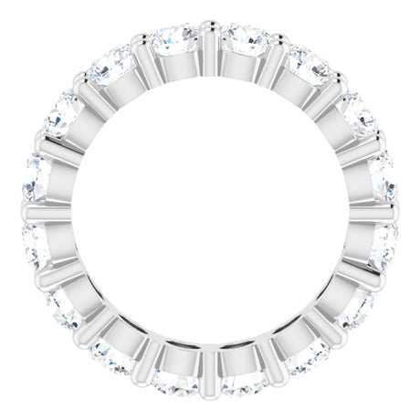 14K White Gold 3 1/3 CTW Lab-Grown Diamond Eternity Band Size 5.5
