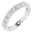 14K White Gold 1 3/8 CTW Lab-Grown Diamond Eternity Band Size 5.5