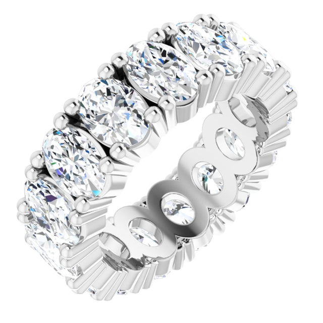 14K White Gold 6 CTW Lab-Grown Diamond Eternity Band Size 5.5