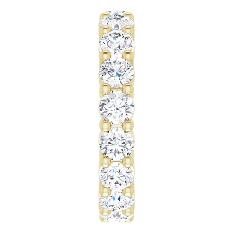 14K Yellow Gold 2 3/4 CTW Lab-Grown Diamond Eternity Band Size 5.5