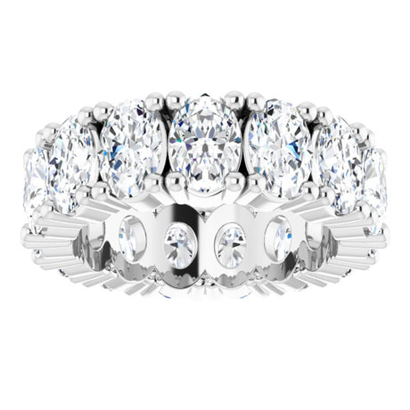 14K White Gold 6 CTW Lab-Grown Diamond Eternity Band Size 5.5