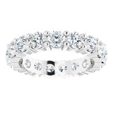 10K White Gold 2 1/2 CTW Natural Diamond Eternity Band Size 5.25