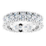 14K White Gold 3 3/8 CTW Lab-Grown Diamond Eternity Band Size 5.5