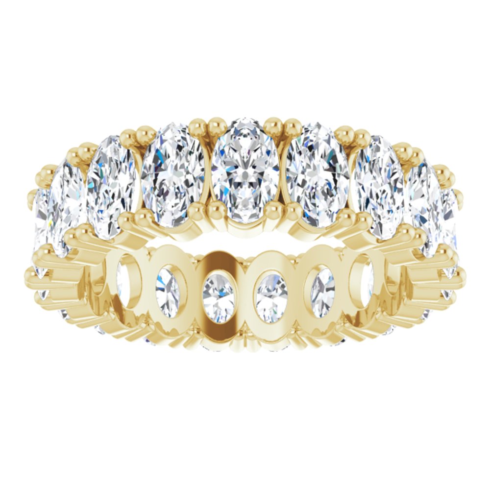 14K Yellow Gold 3 3/8 CTW Lab-Grown Diamond Eternity Band Size 5.5