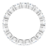 10K White Gold 2 1/2 CTW Natural Diamond Eternity Band Size 5.25