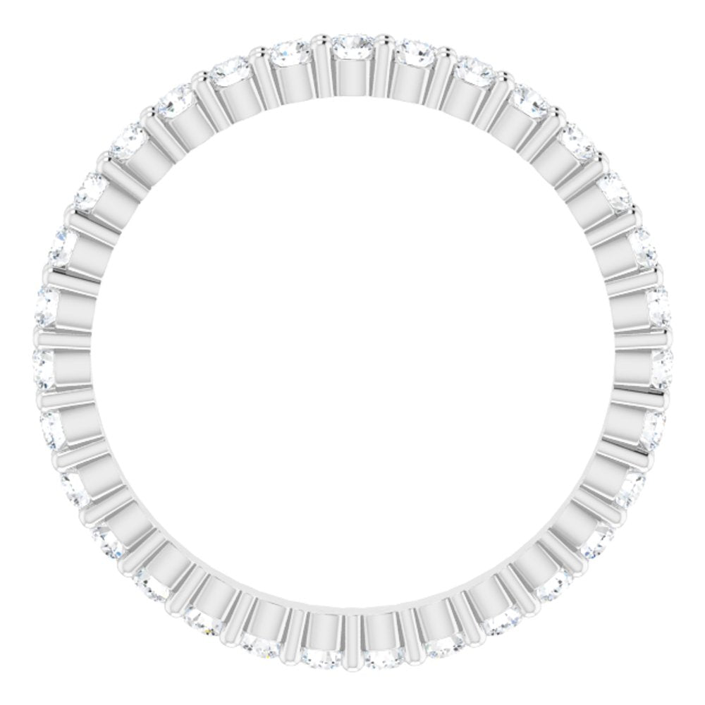 14K White Gold 5/8 CTW Lab-Grown Diamond Eternity Band