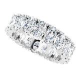 14K White Gold 3 3/8 CTW Lab-Grown Diamond Eternity Band Size 5.5