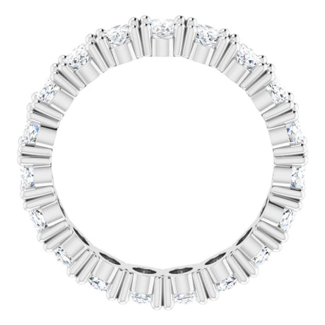 14K White Gold 3 3/8 CTW Lab-Grown Diamond Eternity Band Size 5.5