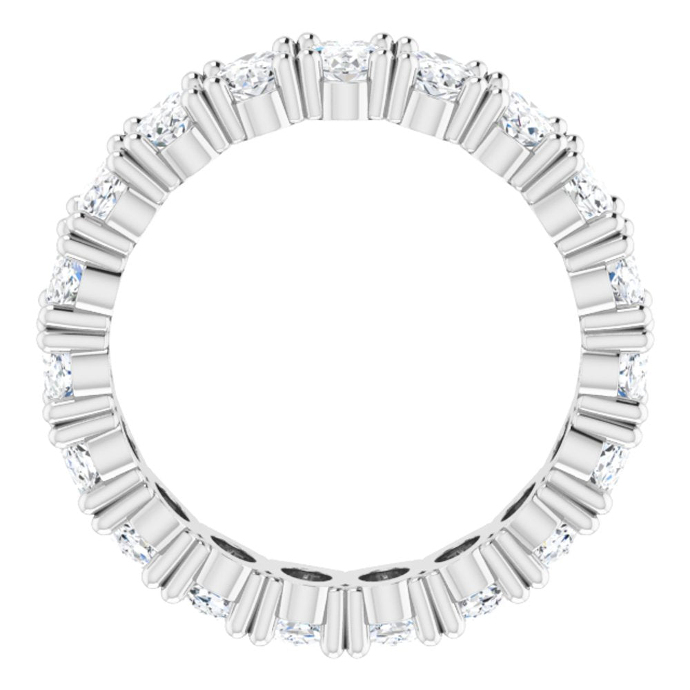 14K White Gold 3 3/8 CTW Lab-Grown Diamond Eternity Band Size 5.5