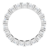 14K White Gold 3 3/8 CTW Lab-Grown Diamond Eternity Band Size 5.5