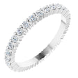 14K White Gold 5/8 CTW Lab-Grown Diamond Eternity Band Size 5.5