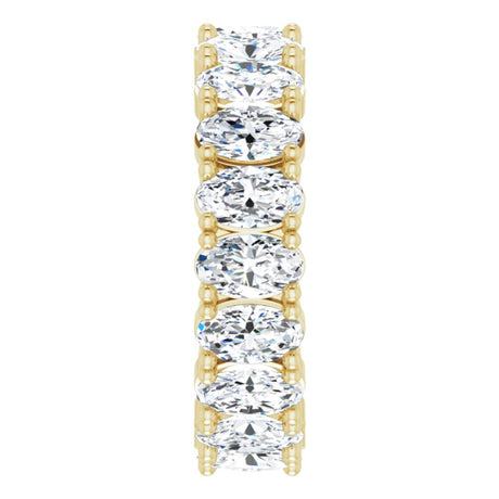 14K Yellow Gold 3 3/8 CTW Lab-Grown Diamond Eternity Band Size 5.5