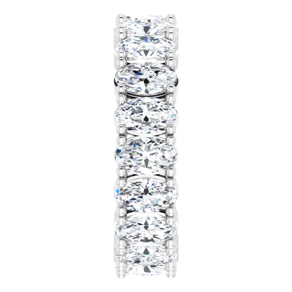 14K White Gold 3 3/8 CTW Lab-Grown Diamond Eternity Band Size 5.5