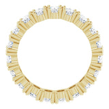14K Yellow Gold 3 3/8 CTW Lab-Grown Diamond Eternity Band Size 5.75