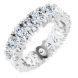 14K White Gold 3 3/8 CTW Lab-Grown Diamond Eternity Band Size 5.5