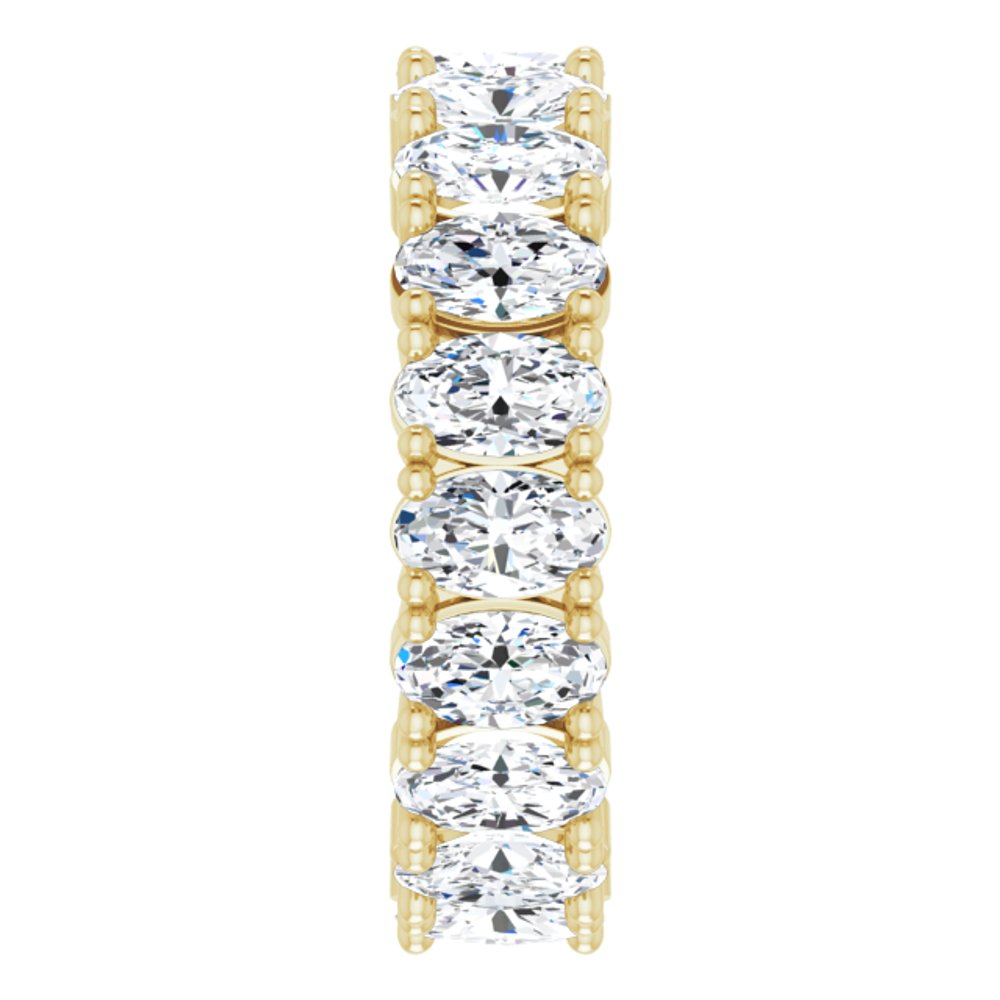 14K Yellow Gold 3 3/8 CTW Lab-Grown Diamond Eternity Band Size 5.75