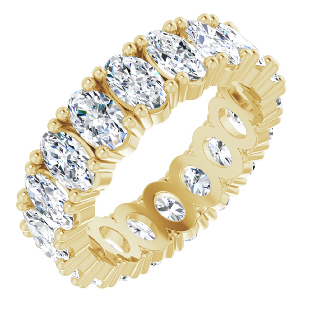 14K Yellow Gold 3 1/4 CTW Lab-Grown Diamond Eternity Band Size 5
