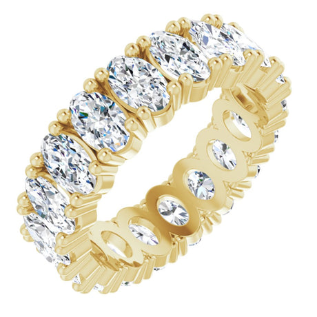 14K Yellow Gold 3 1/4 CTW Lab-Grown Diamond Eternity Band Size 5