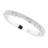 14K White 5/8 CTW Diamond Eternity Band