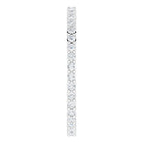 14K White 3/8 CTW Diamond Eternity Band Size 6