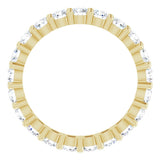 14K Yellow Gold 1 1/2 CTW Lab-Grown Diamond Eternity Band Size 6