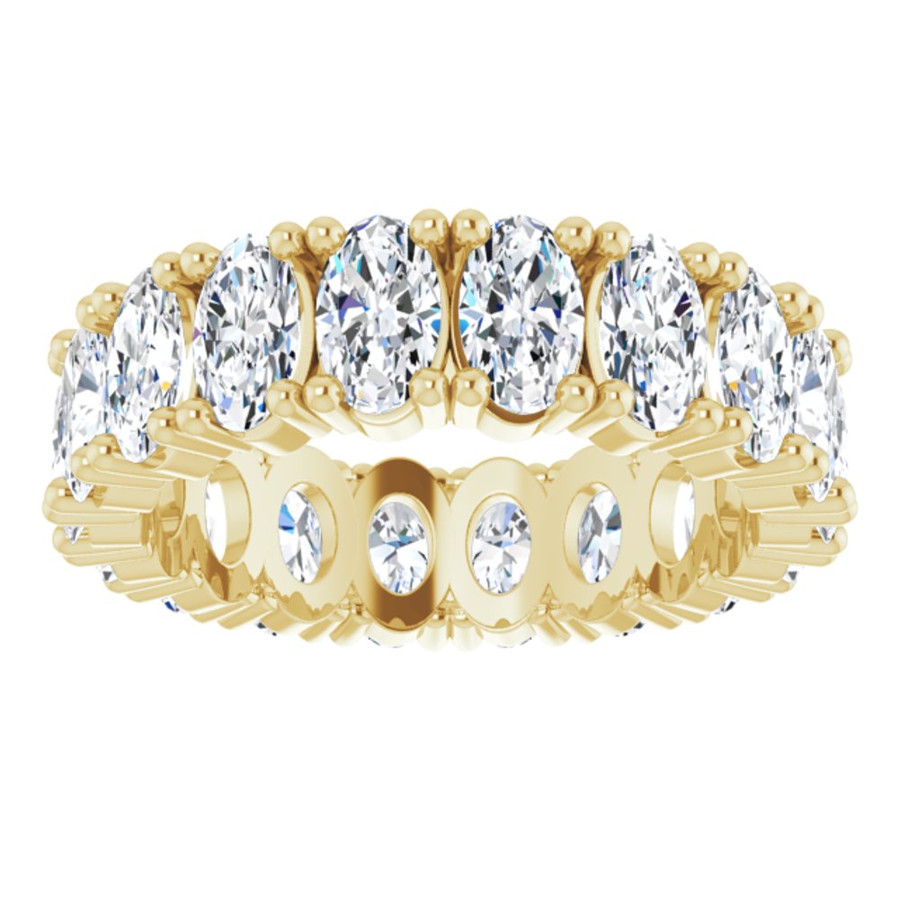 14K Yellow Gold 3 1/4 CTW Lab-Grown Diamond Eternity Band Size 5