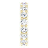 14K Yellow Gold 2 3/4 CTW Lab-Grown Diamond Eternity Band Size 6.5