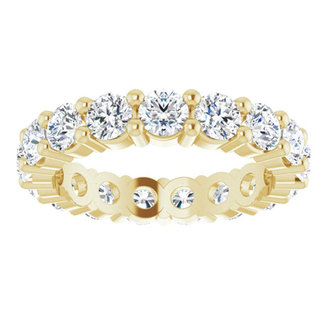 14K Yellow Gold 2 3/4 CTW Lab-Grown Diamond Eternity Band Size 6.5
