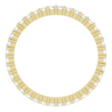 10K Yellow Gold 1/2 CTW Natural Diamond Eternity Band Size 6.5