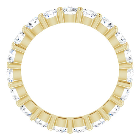 14K Yellow Gold 2 1/4 CTW Lab-Grown Diamond Eternity Band Size 6.5