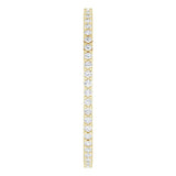 14K Yellow Gold 1/5 CTW Lab-Grown Diamond Eternity Band Size 6.5