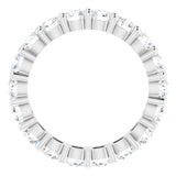 10K White Gold 2 3/4 CTW Natural Diamond Eternity Band Size 6.5