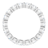 10K White Gold 2 3/4 CTW Natural Diamond Eternity Band Size 6.5
