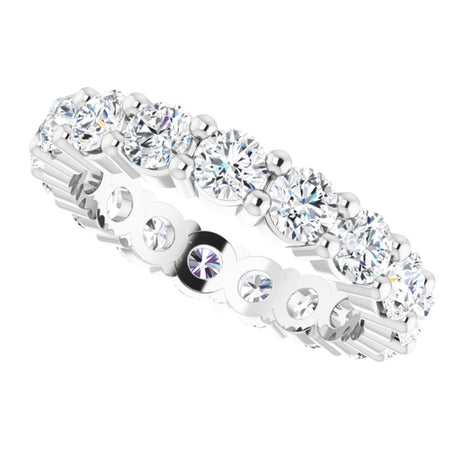 14K White Gold 2 3/4 CTW Lab-Grown Diamond Eternity Band Size 6.5