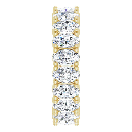 14K Yellow Gold 3 5/8 CTW Lab-Grown Diamond Eternity Band Size 6.5